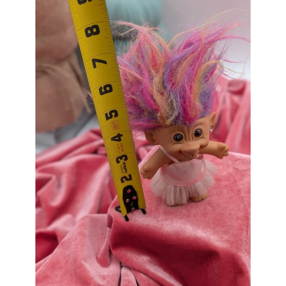 Troll Doll Pink Tutu Gem Earring 5